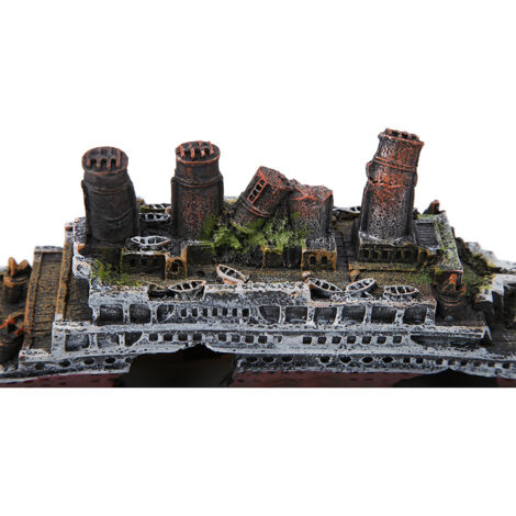 Décoration Aquarium Créative en Résine - Épave de Croisière Subaquatique -AUTRES (1/5)