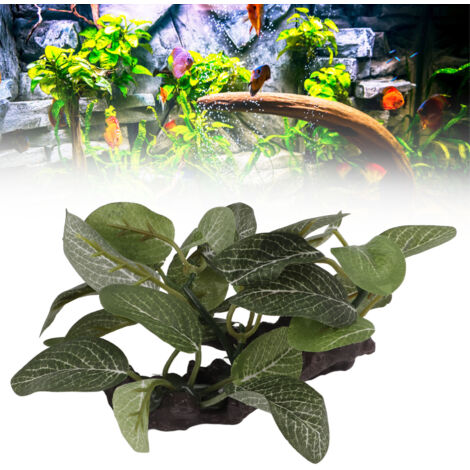 Décoration d'Aquarium Plantes Artificielles en Mousse de Bois Submergée Faux Végétaux pour Poissons - AUTRES (1/5)