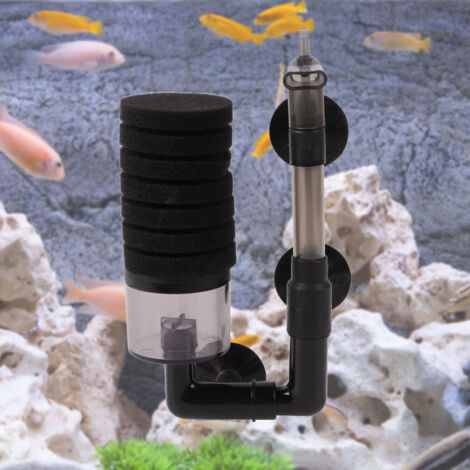 Filtre à Air Mini Aquarium Épurateur de Déchets pour Nano Aquariophilie Pompe à Air Bio Filtre Compact - AUTRES (1/5)
