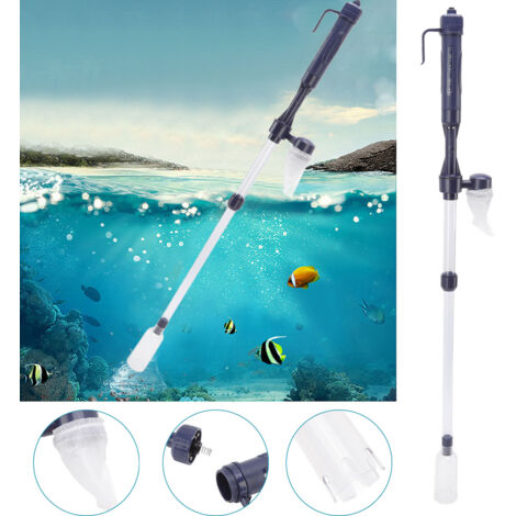 Pompe Électrique de Changement d'Eau et Nettoyage pour Aquarium - Aspirateur de Sable et Déchets - Facile à Utiliser - Sans Batterie Incluse - AUTRES