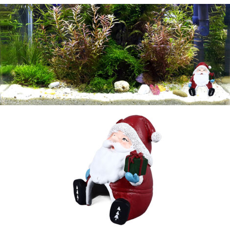 Décoration Aquarium Noël Nain Père Noël Figurine Paysage - AUTRES (1/5)