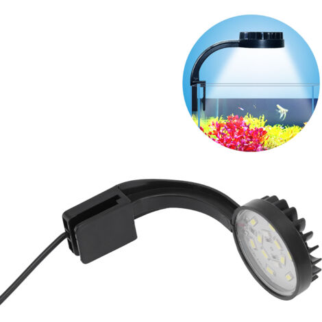 Éclairage LED pour Aquarium Support de Lampe Économie d'Énergie Petite Pince Lumière Intense pour Plantes Aquatiques Spectre Complet 5W Noir USB avec Interrupteur - AUTRES (1/5)