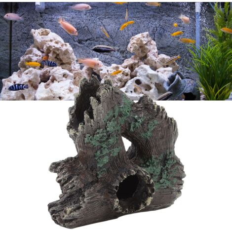 Accessoires Aquarium Racine Artificielle en Résine Décoration de Faux Bois Flotté avec Cachette pour Aquariophilie-AUTRES (1/5)