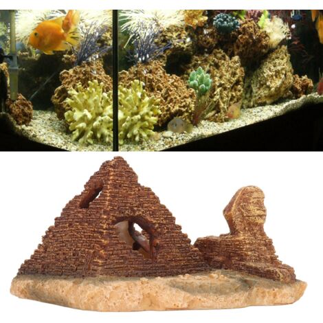 Décoration de Réservoir Créatif en Forme de Pyramide Artisanat en Résine pour Aquarium - AUTRES (1/5)