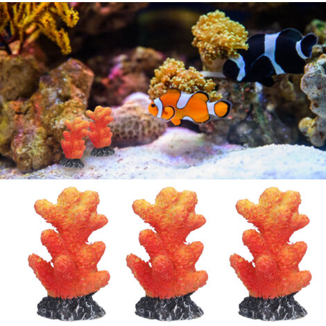 Décorations Mini Coraux Artificiels pour Aquarium Résine Ornements Marin Trois Pièces Ensemble - AUTRES (1/5)
