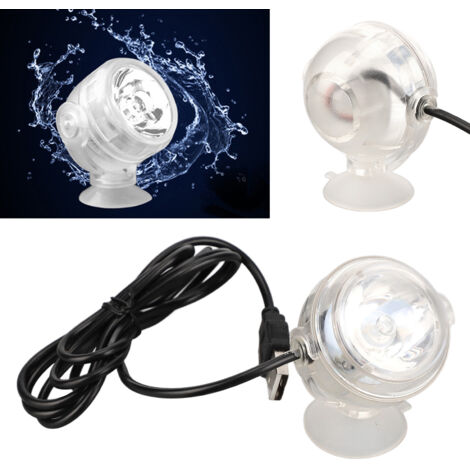 Lampe Submersible LED Jaune pour Aquarium Éclairage Poissons Tropicaux Mini Lampe d'Eau 100-240V 1W-AUTRES