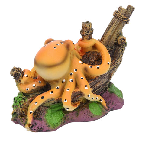 Décoration d'Aquarium Octopus en Résine Créative pour Poissons - Protection Renforcée par Emballage Bulle-AUTRES (1/5)
