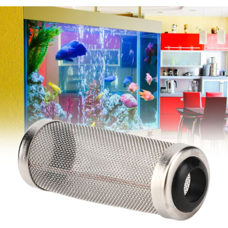 Protège Entrée Eau en Acier Inoxydable pour Aquarium Filtre à Poissons, Filet d'Aspiration Intérieur 12mm Noir - AUTRES (1/5)