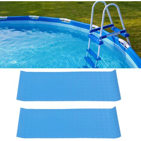 2 Pièces Tapis de Marches de Piscine Anti-Dérapant Protège Échelle 60cm Long-AUTRES (1/5)