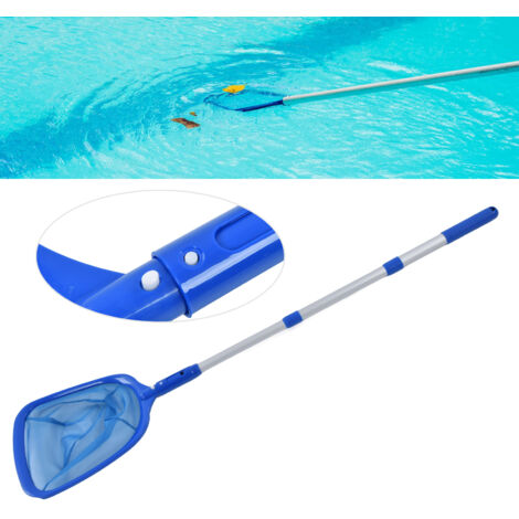 Nettoyage de Piscine Télescopique 3 Sections Râteau à Feuilles Outil de Nettoyage pour Piscine (1/5)