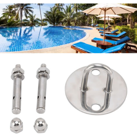 Fixations de Ligne de Nage en Acier Inoxydable avec Vis à Expansion pour Piscine