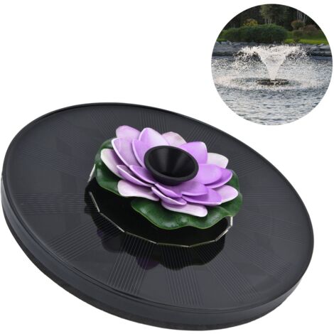Pompe à Eau Solaire Flottante pour Jardin avec Nénuphar Décoration Extérieure Fontaine Paysagère Écologique-AUTRES