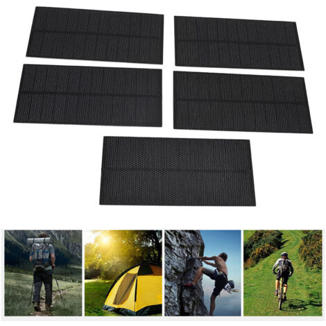 Lot de 5 Panneaux Solaires Portables 5W Mono-Cristallin ETFE Légers pour le Camping et la Randonnée (1/5)
