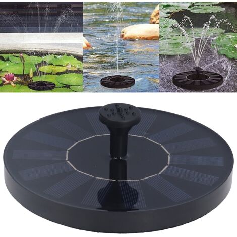 Pompe à Eau Solaire Flottante 7V 1.4W pour Baignoire d'Oiseaux - Fonctionne sans Batterie - Idéale pour Jardins et Étangs-AUTRES