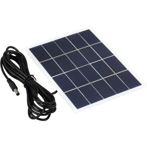 Panneau Solaire Polycristallin 3W 5V DC pour Lampes de Jardin Spéciales (1/2)