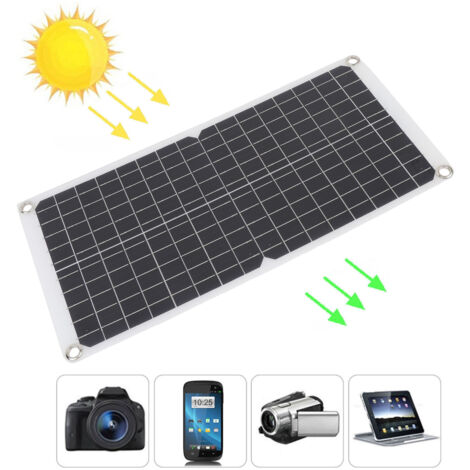 Panneau Solaire Monocristallin Flexible 17W 18V - Énergie Renouvelable pour Camping et Voitures-AUTRES (1/5)