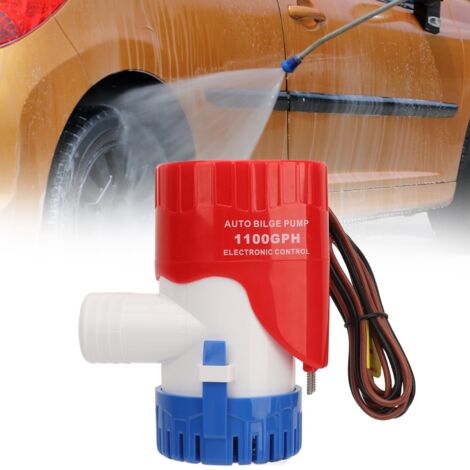 Pompe Électrique Automatique Submersible 1100GPH 12V pour Piscine Spa Étang Bateau avec Interrupteur Électronique (1/5)