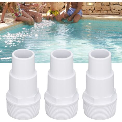 Lot de 3 Adaptateurs de Tuyau Flexible pour Piscine Convient Aux Raccords Extérieurs G1-1/2 Pour Pompe Filtre Skimmer Remplacement-AUTRES (1/5)