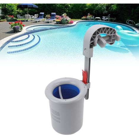 Nettoyeur de Surface Flottante pour Piscine Fixation Murale Couleur Grise (1/5)