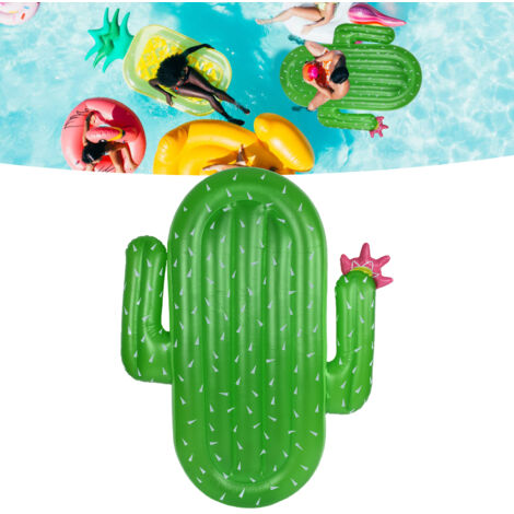 Matelas Gonflable Cactus pour Piscine, Flotteur de Bain en PVC, Bouée de Natation Idéale pour Loisirs Estivaux (1/5)