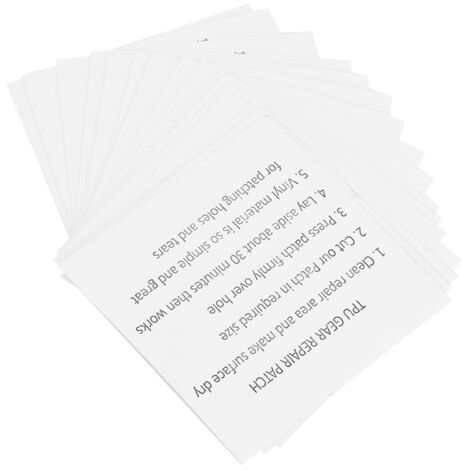 20 Pièces De Réparation Transparentes En TPU Pour Produits Gonflables Et Tentes Étanches - Patchs Adhésifs 7x7CM-AUTRES (1/5)