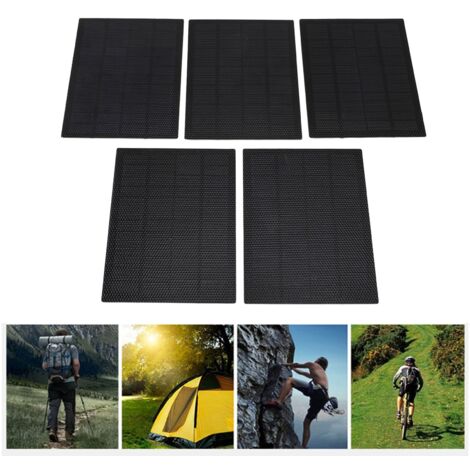 Lot de 5 Panneaux Solaires Portables 5W 160x122mm Monocristallin ETFE Légers pour le Camping et la Randonnée (1/5)