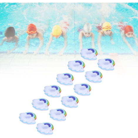 12 Pièces de Coussinets de Verre Gonflables en Forme de Nuage Coloré pour Boissons Flottantes, Jouets pour Enfants et Fêtes Piscine (1/5)