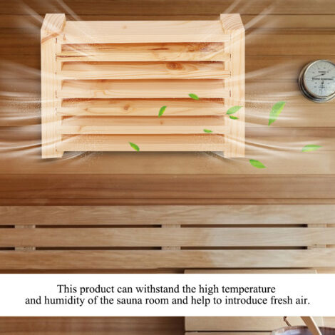 Volet D'aération pour Sauna Fenêtre de Ventilation Pratique et Élégant (1/5)