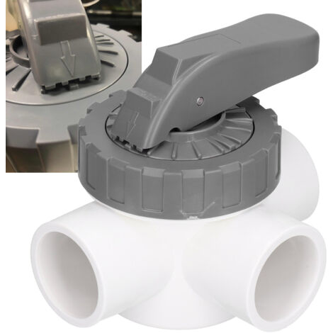 Vanne 3 Voies PVC pour Piscine Résistante et Durable - Emballage Sécurisé -AUTRES