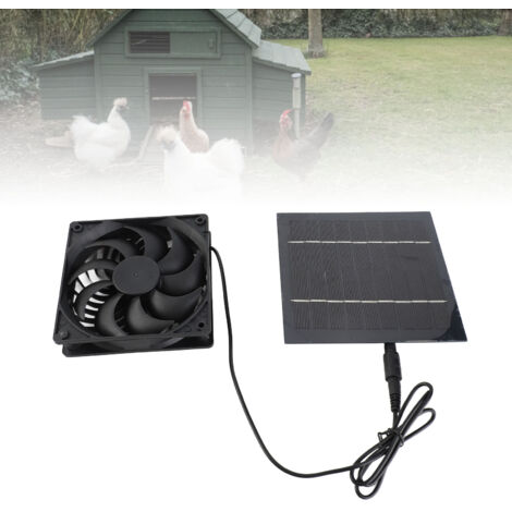 Kit de Ventilateur à Panneaux Solaires pour Poulailler - Ventilation Écologique pour Animaux (1/5)