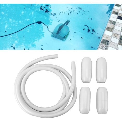 Kit de Tuyau d'Aspiration Flexible pour Piscine avec 4 Têtes Flottantes D10 et Tuyau D-45 (1/5)