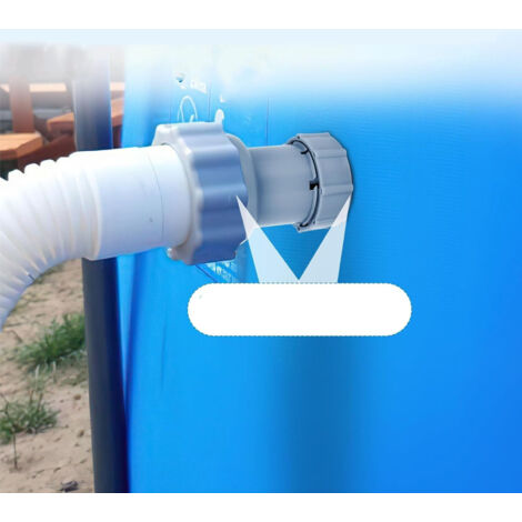 Adaptateur de Tuyau de Piscine 1.5" Connectable à une Vanne de 1.25" (1/5)