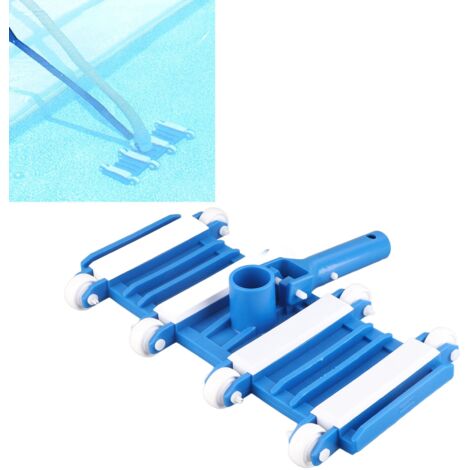 Tête de Nettoyage pour Piscine avec Roues et Manche Régulable 14 Pouces (1/5)