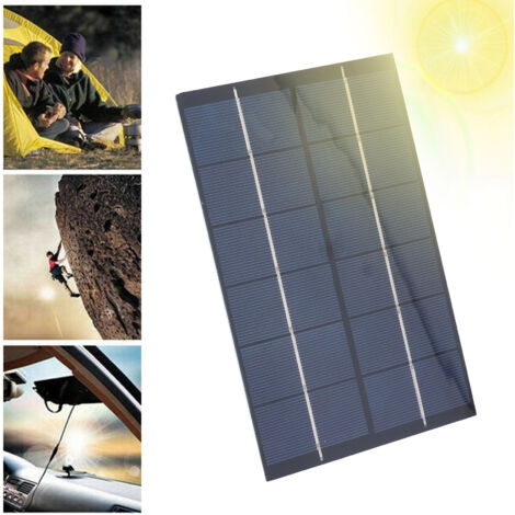 Panneau Solaire Polycristallin 4.2W 6V 200x130mm pour Projets DIY et Applications Extérieures (1/5)