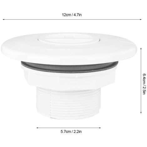 Accessoires de Piscine Pratiques - Buse d'Aspiration et Sortie d'Eau pour Piscines en Liner (1/5)