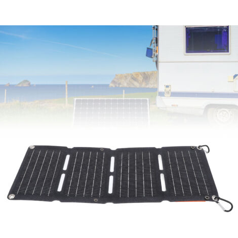 Panneau Solaire Portable 40W Mono-Cristallin Recharge Rapide QC Double USB Régulateur de Tension 4 Plis (1/5)
