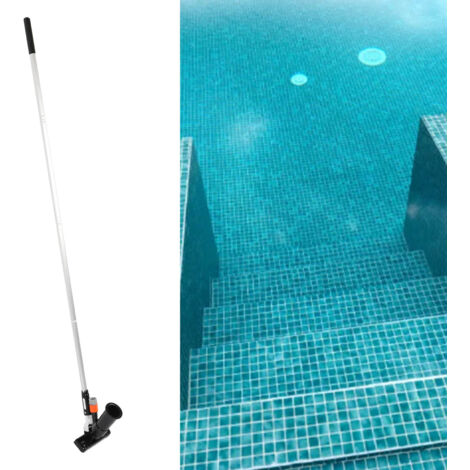 Ensemble de Nettoyage Portable pour Piscine avec Tuyau télescopique 4 Sections et Brosse Aspirante Noire (1/5)