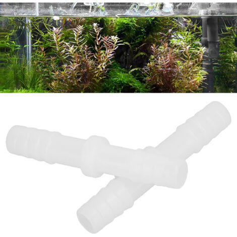 Raccords de Tuyau pour Aquarium - Connecteurs Universels Transparent en Plastique 9mm (Lot de 2) (1/5)