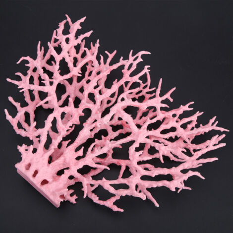 Herbe d'Aquarium Artificielle Souple Corail Rose Grand Modèle (1/5)