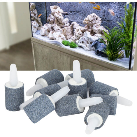 Pompe à Air et Diffuseur de Bulles pour Aquarium et Hydroponie Pierres à Bulles d'Oxygène 12.715mm Lot de 10 -AUTRES