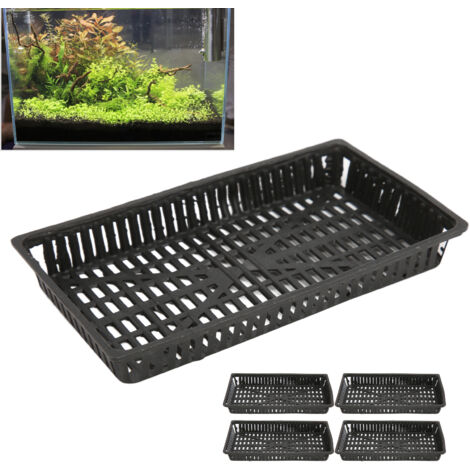 Bacs de Culture pour Plantes Aquatiques - Lot de 5 Paniers de Plantation en Plastique pour Aquarium - Idéal pour la Séparation et le Développement des Plantes -AUTRES