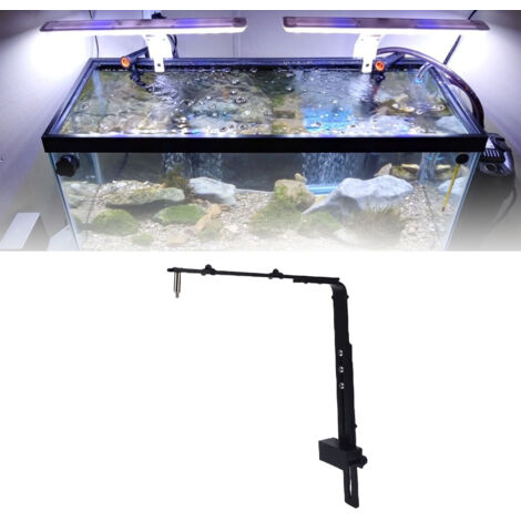 Support de Suspension pour Aquarium en Aluminium Noir (1/5)