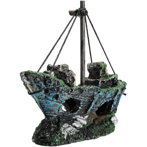 Décoration Aquarium Pirate 14.55.512cm pour Paysage Aquatique (1/3)