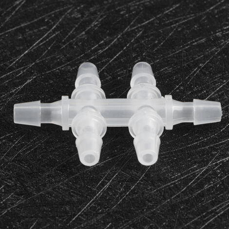 Raccords de Tuyau d'Alimentation en Eau pour Aquarium, Connecteurs Souples à Six Voies Égales, 10 Pièces, 4.8MM (1/5)
