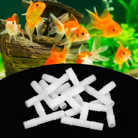 Accessoires pour Pompe à Air Aquarium Raccords de Tuyau 8mm Trois Voies 10 Pièces Par Paquet (1/5)