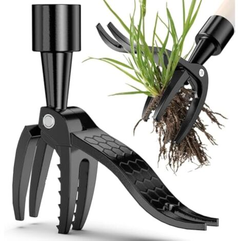 Tête de rechange pour désherbeur manuel, outil robuste 4 griffes en acier, parfait pour le jardin et la pelouse