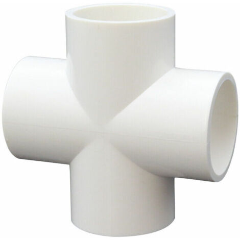 Lot de 10 connecteurs croisés 4 voies en PVC - Diamètre 20 mm pour serres et meubles (1/4)
