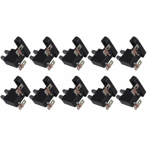 Balais de charbon pour générateur 4-7 kW : 10 pièces, haute conductivité, lubrification optimale (1/4)