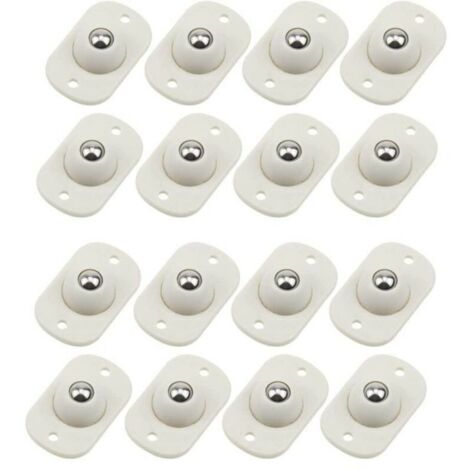 Lot de 16 roulettes adhésives 360° pour meubles, rotation fluide et silencieuse (1/4)