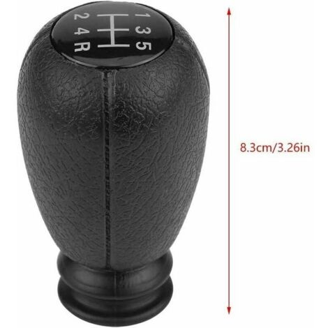 Pommeau de levier de vitesse 5 vitesses compatible Citroën - Modèles 207, Saxo, Xsara, Xantia, C2 (1/4)